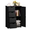 Modern MDF Storage Cabinet with 4 Drawers and Adjustable Shelf Ideal for Bathroom or Bedroom